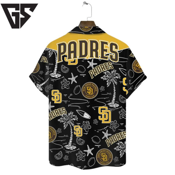 San Diego Padres Coastal Icons Hawaiian Shirt