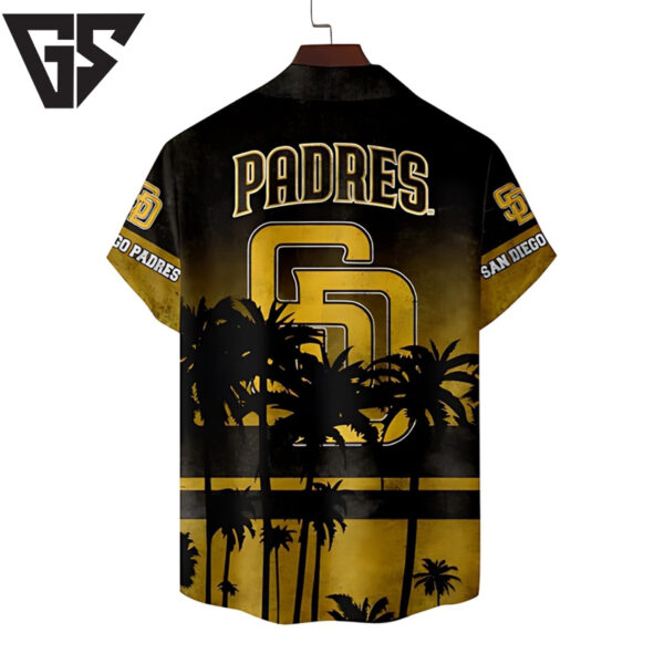 San Diego Padres Golden Palms Hawaiian Shirt