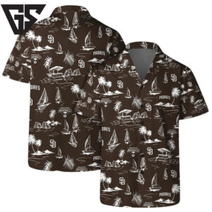 San Diego Padres Island Sail Hawaiian Shirt San Diego Padres Island Sail Hawaiian Shirt