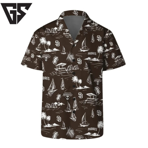San Diego Padres Island Sail Hawaiian Shirt