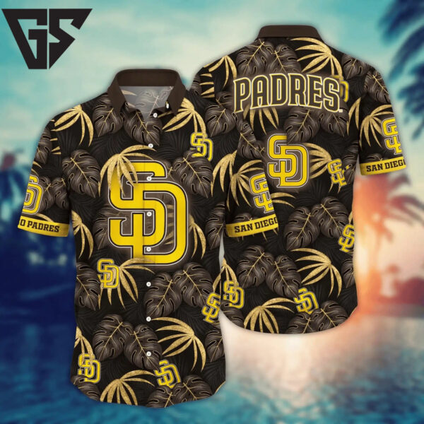 San Diego Padres Midnight Tropics Hawaiian Shirt