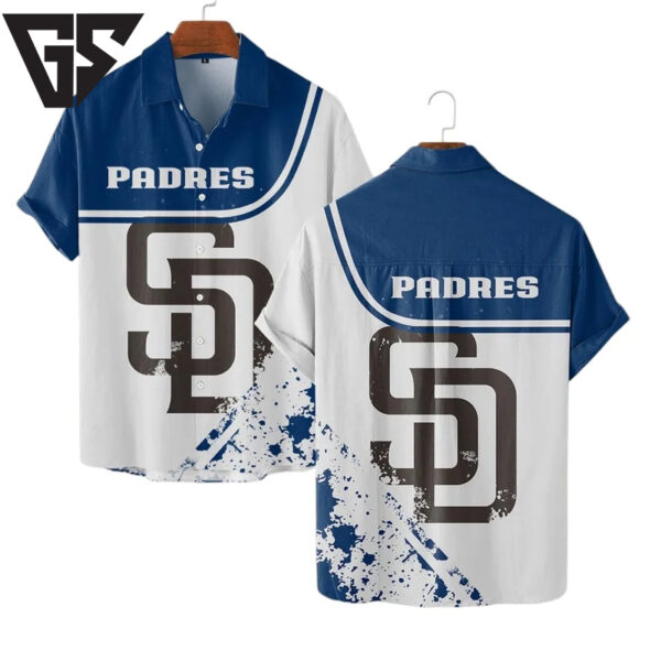 San Diego Padres Modern Splash Hawaiian Shirt