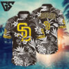 San Diego Padres Monochrome Oasis Hawaiian Shirt