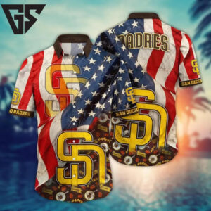 San Diego Padres Patriotic Pride Hawaiian Shirt San Diego Padres Patriotic Pride Hawaiian Shirt