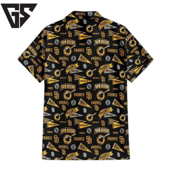 San Diego Padres Retro Banner Hawaiian Shirt