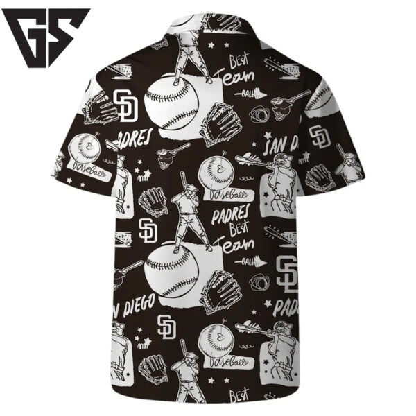 San Diego Padres Sketch Play Hawaiian Shirt