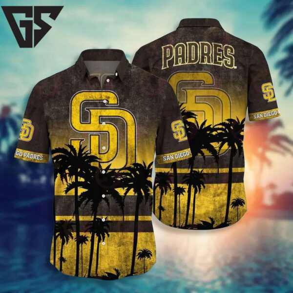San Diego Padres Sunset Vibes Hawaiian Shirt