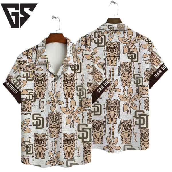 San Diego Padres Tiki Tropics Hawaiian Shirt