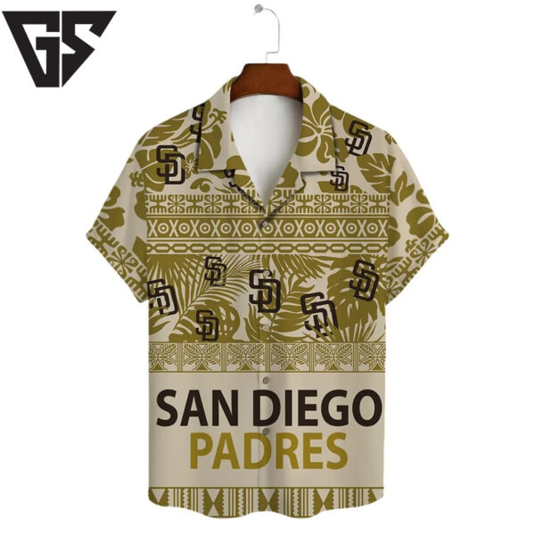 San Diego Padres Tribal Breeze Hawaiian Shirt