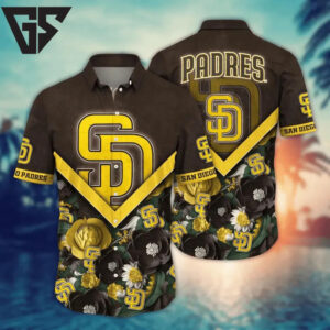 San Diego Padres Tropical Bloom Hawaiian Shirt San Diego Padres Tropical Bloom Hawaiian Shirt