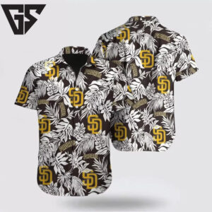 San Diego Padres Tropical Jungle Hawaiian Shirt San Diego Padres Tropical Jungle Hawaiian Shirt