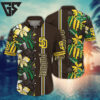 San Diego Padres Tropical Stripe Hawaiian Shirt