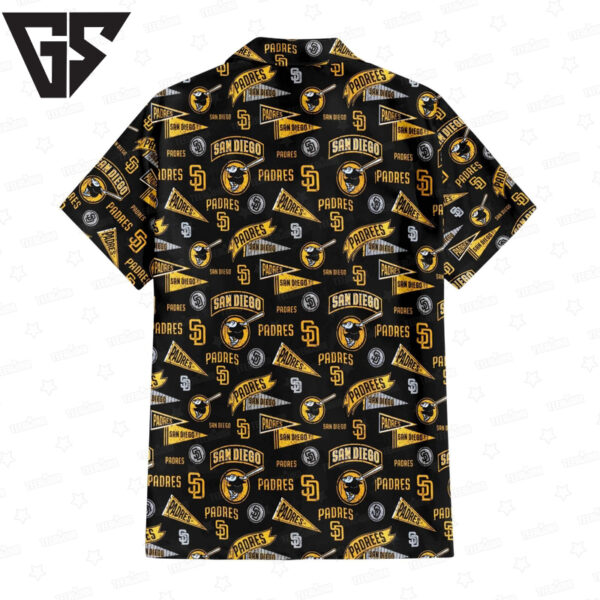 San Diego Padres Vintage Grunge Crest Hawaiian Shirt