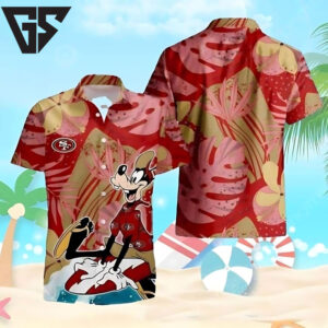 San Francisco 49ers Goofy Adventure Edition Hawaiian Shirt San Francisco 49ers Goofy Adventure Edition Hawaiian Shirt