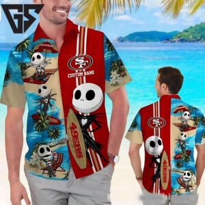 San Francisco 49ers Jack Skellington Custom Hawaiian Shirt