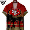 San Francisco 49ers Sunset Palms Tree Hawaiian Shirt