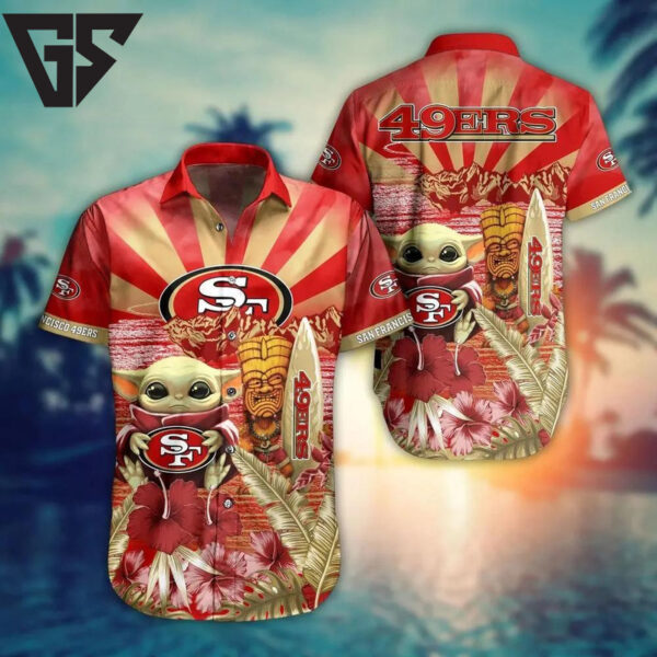 San Francisco 49ers Tiki Paradise Hawaiian Shirt