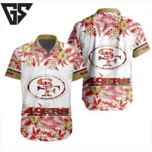 San Francisco 49ers Tropical Bliss Hawaiian Shirt San Francisco 49ers Tropical Bliss Hawaiian Shirt