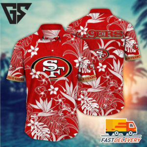 San Francisco 49ers Tropical Spirit Hawaiian Shirt San Francisco 49ers Tropical Spirit Hawaiian Shirt