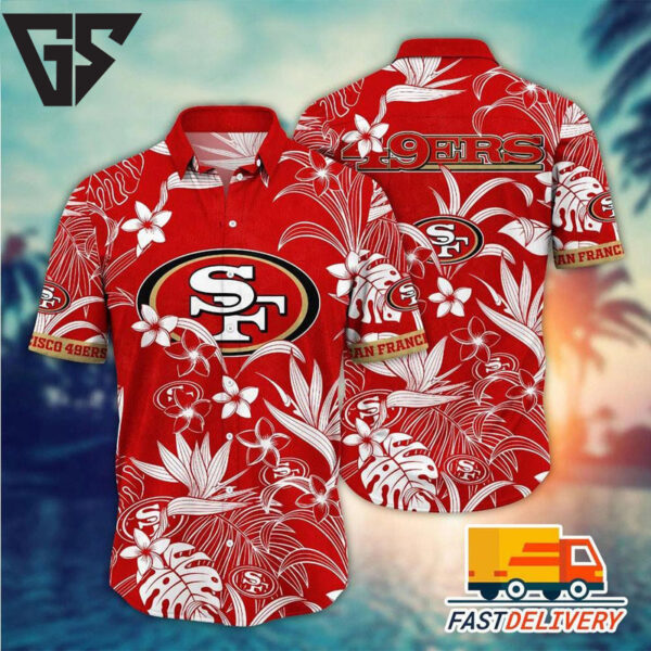 San Francisco 49ers Tropical Spirit Hawaiian Shirt