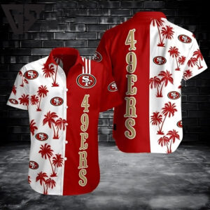 San Francisco 49ers Tropical Touchdown Hawaiian Shirt San Francisco 49ers Tropical Touchdown Hawaiian Shirt