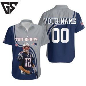 Tom Brady 12 Own The Moment New England Patriots Hawaiian Shirt Tom Brady 12 Own The Moment New England Patriots Hawaiian Shirt
