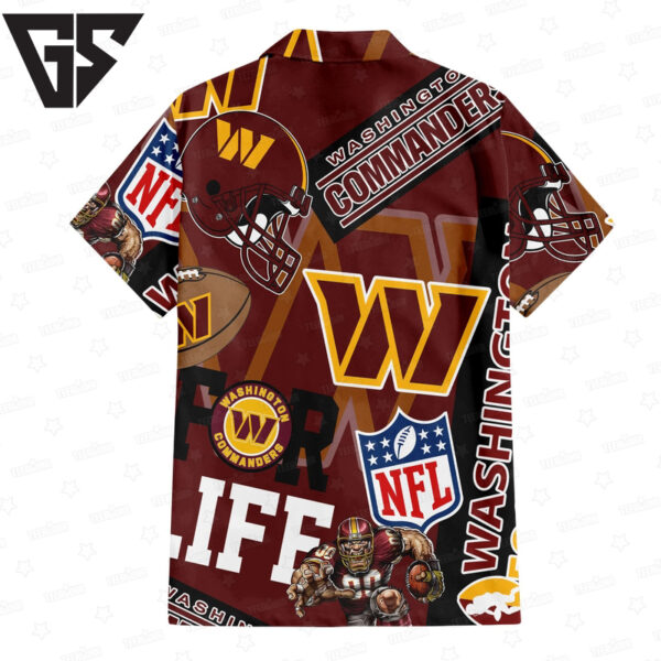 Washington Commanders For Life Hawaiian Shirt