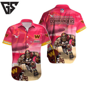Washington Commanders Gridiron Warrior Hawaiian Shirt