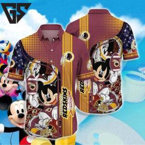 Washington Commanders Mickey Spirit Hawaiian Shirt