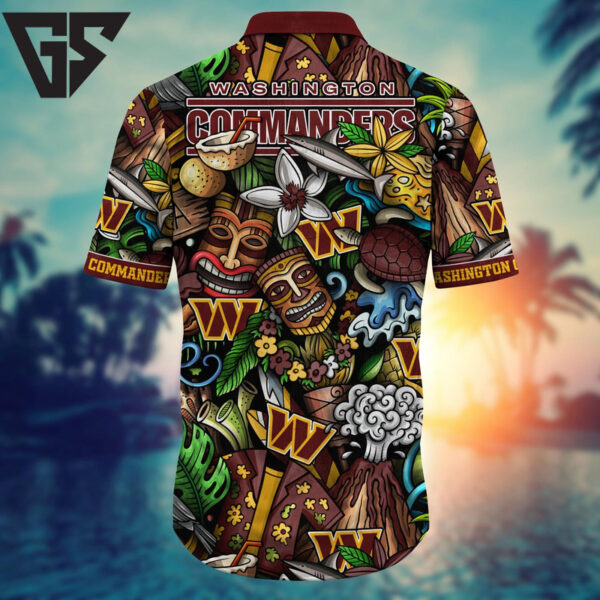 Washington Commanders Tiki Island Hawaiian Shirt