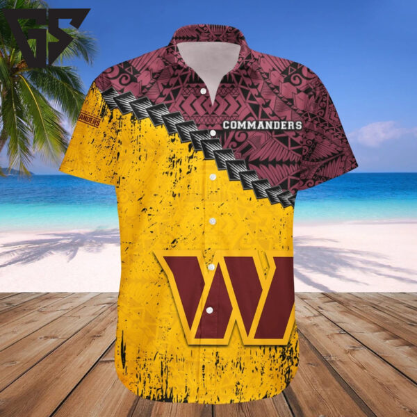 Washington Commanders Tribal Spirit Hawaiian Shirt