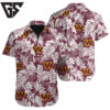 Washington Commanders Tropical Leaves Hawaiian Shirt