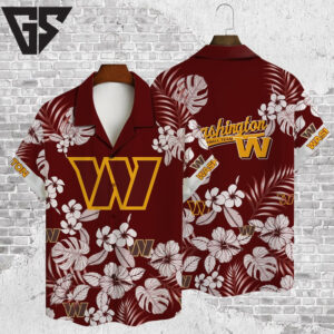 Washington Commanders Tropical Vibe Hawaiian Shirt