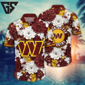Washington Redskins Floral Pride Hawaiian Shirt