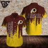 Washington Redskins Starburst Legacy Hawaiian Shirt