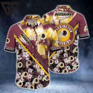 Washington Redskins Sunset Vibes Hawaiian Shirt Washington Redskins Sunset Vibes Hawaiian Shirt
