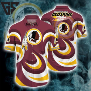Washington Redskins Swirl Pride Hawaiian Shirt Washington Redskins Swirl Pride Hawaiian Shirt