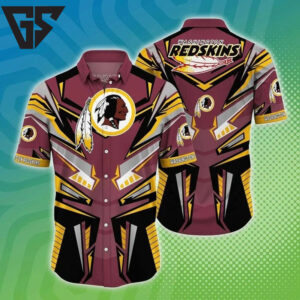 Washington Redskins Tribal Energy Hawaiian Shirt Washington Redskins Tribal Energy Hawaiian Shirt