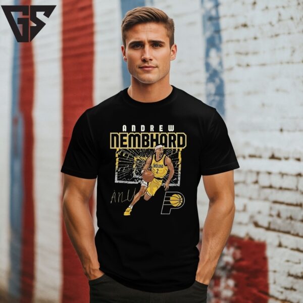 Andrew Nembhard Indiana Pacers Shattered T-Shirt