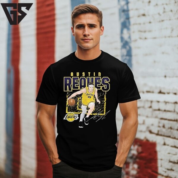 Austin Reaves Los Angeles Lakers Shattered T-Shirt
