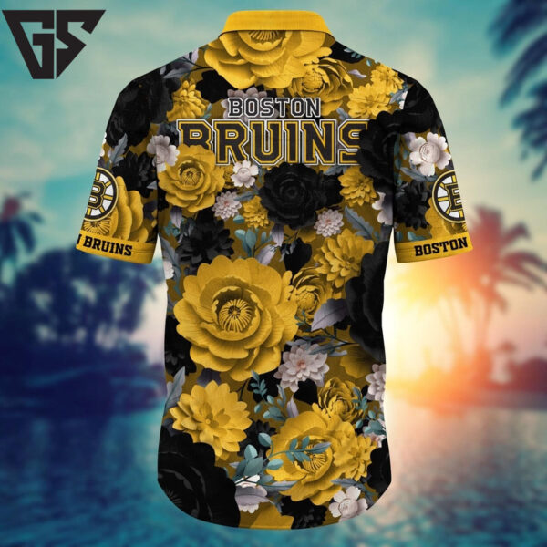 Boston Bruins Floral Passion Hawaiian Shirt