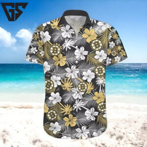 Boston Bruins Paradise Bloom Hawaiian Shirt Boston Bruins Paradise Bloom Hawaiian Shirt
