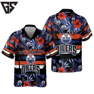 Edmonton Oilers Champions Paradise Hawaiian Shirt Edmonton Oilers Champions Paradise Hawaiian Shirt