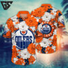 Edmonton Oilers Floral Blossom Hawaiian Shirt