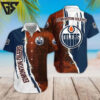 Edmonton Oilers Split Style Hawaiian Shirt