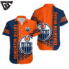 Edmonton Oilers Stripes & Splash Hawaiian Shirt