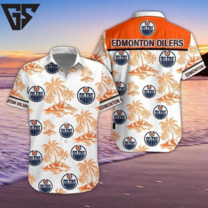 Edmonton Oilers Tropical Sunset Hawaiian Shirt Edmonton Oilers Tropical Sunset Hawaiian Shirt
