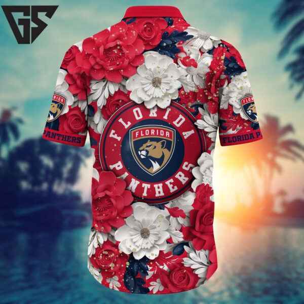 Florida Panthers Floral Majesty Hawaiian Shirt