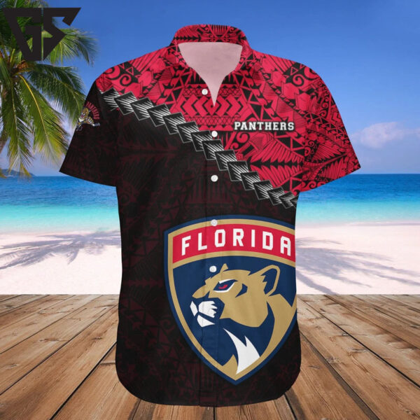 Florida Panthers Football Flame Hawaiian Shirt