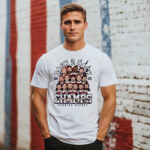 Florida Panthers Hockey Champs Cartoon 2025 T-Shirt Florida Panthers Hockey Champs Cartoon 2025 T-Shirt